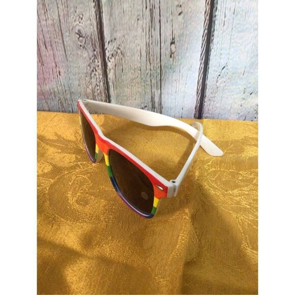 NWT IVF Pride Rainbow Sunglasses, White Multi 🍂🍁 - Picture 2 of 9